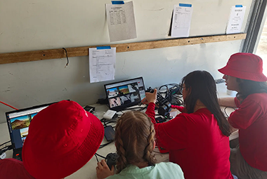 Mars Rover team equipment testing